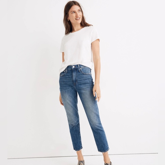Madewell High Rise Slim Crop Boyjean - Picture 2 of 11